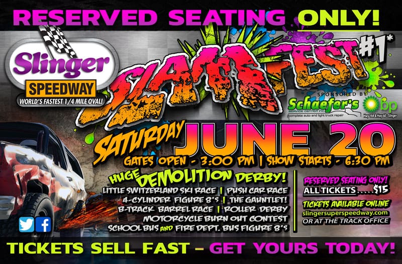 First of Two SlamFests on Tap at Slinger Super Speedway, June 20