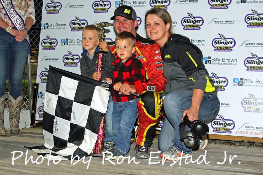 APEL FINDS FIRST VICTORY ABOARD UNFAMILIAR CAR AT SLINGER!