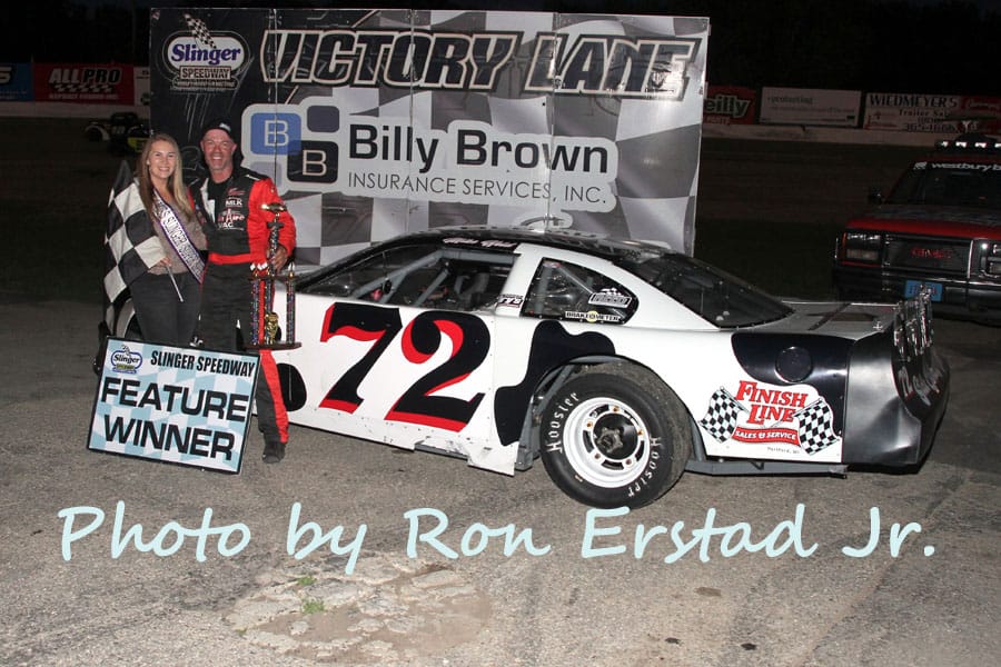 MIKE HELD GETS FIRST WIN OF THE SEASON AT SLINGER