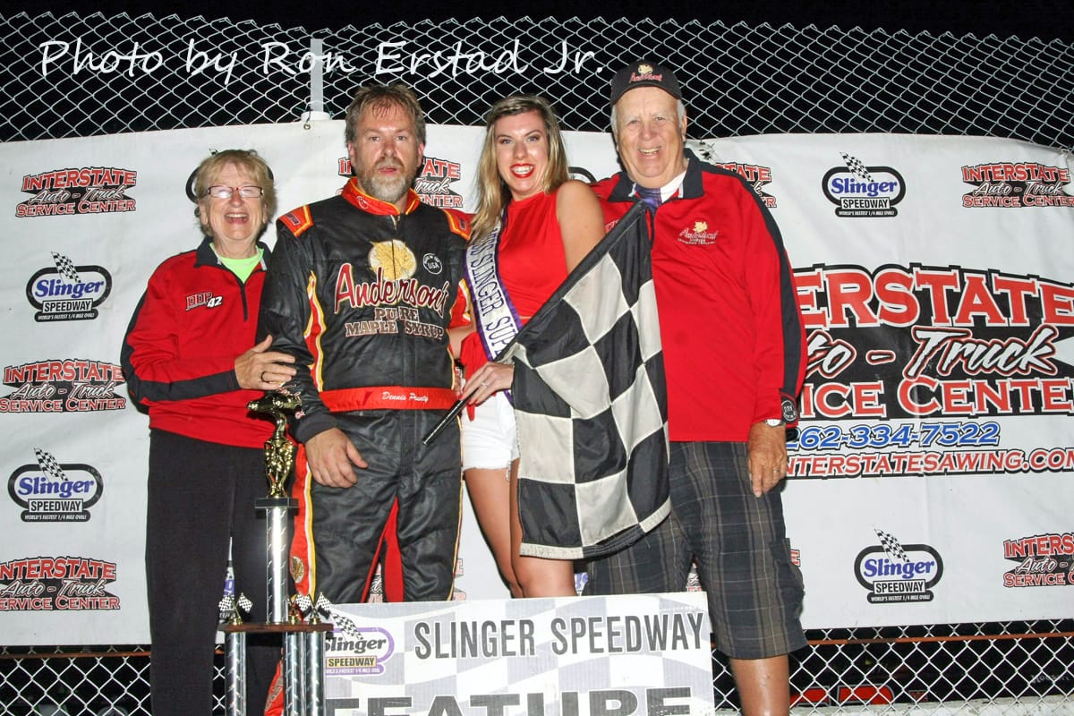 DENNIS PRUNTY NOTCHES FOURTH WIN OF THE SEASON IN OSCAR MIKE 75 AT SLINGER!