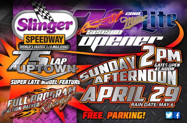 Miller Lite Spring Opener - Schedule of Events