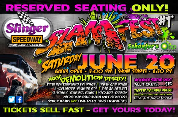 First of Two SlamFests on Tap at Slinger Super Speedway, June 20