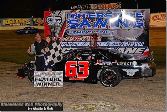 FINALLY A FEATURE WIN FOR LAMONTE AT SLINGER!