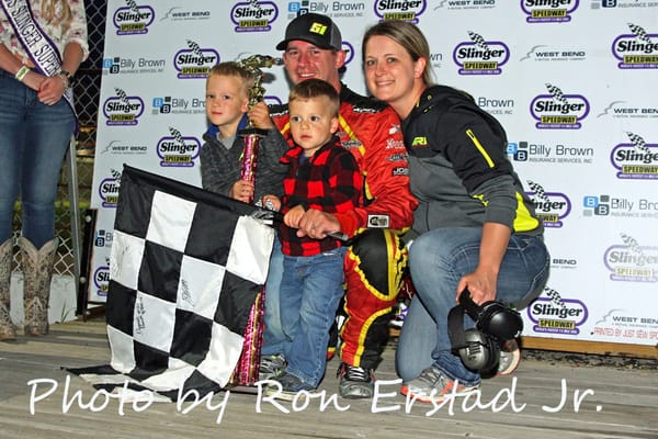 APEL FINDS FIRST VICTORY ABOARD UNFAMILIAR CAR AT SLINGER!