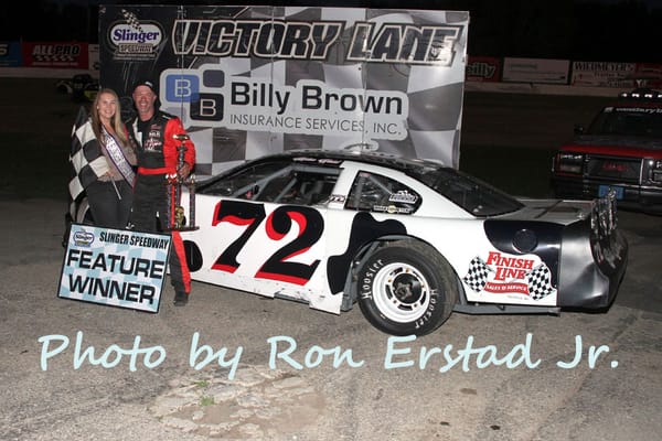 MIKE HELD GETS FIRST WIN OF THE SEASON AT SLINGER